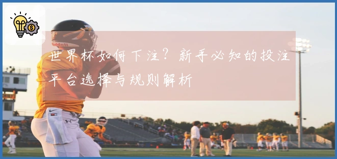 世界杯如何下注？新手必知的投注平台选择与规则解析